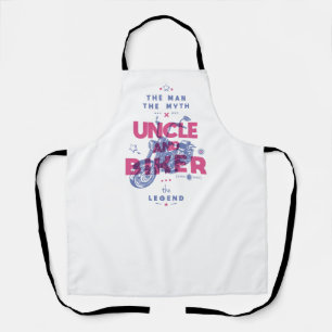 Uncle and biker the man the myth the legend apron