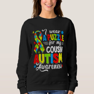 Uncle Autism Wear Puzzle Cousin Awareness Sweatshirt