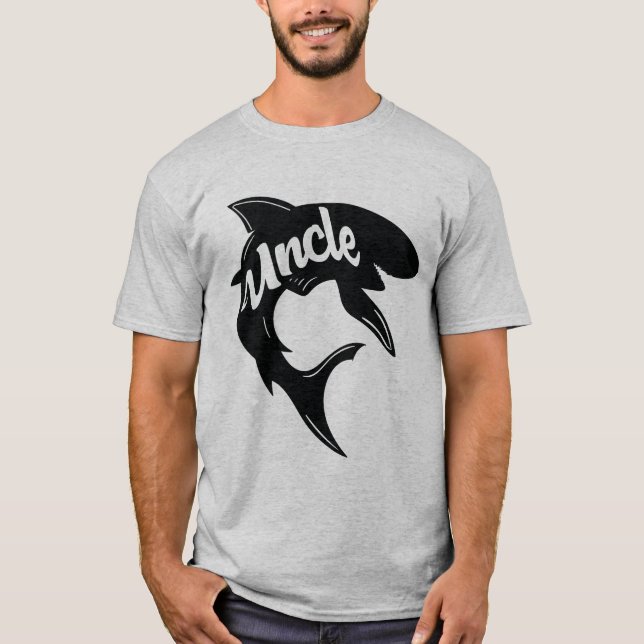 Uncle Baby Shark Matching Family Birthday Shirts (Front)