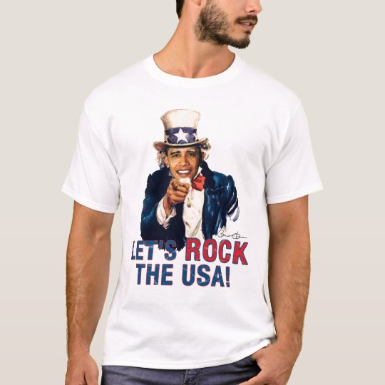 Uncle Barack Obama - Let's Rock the USA T-Shirt