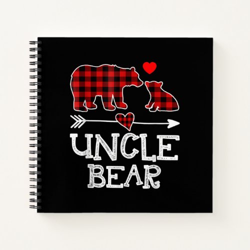 Uncle Bear Christmas Gift  Gift For Uncles Family Notebook