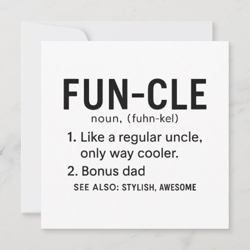 Uncle Birthday Funcle 