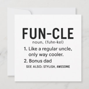 Uncle Birthday Funcle  Card