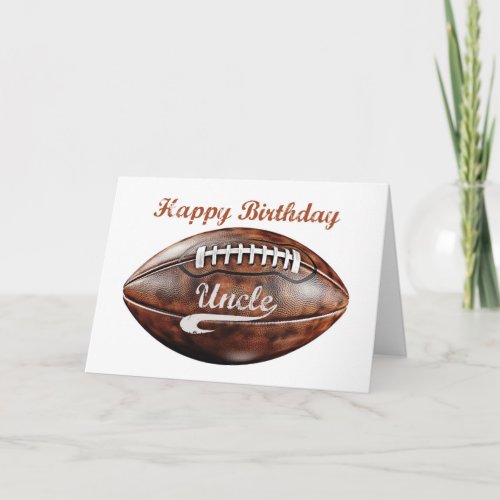 Uncle Birthday Grunge Large Football Sports 