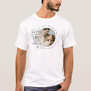 Uncle Birthday Minimalist Design T-Shirt
