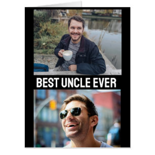 UNCLE BIRTHDAY PHOTO BIGGEST BIG GREETING CARD