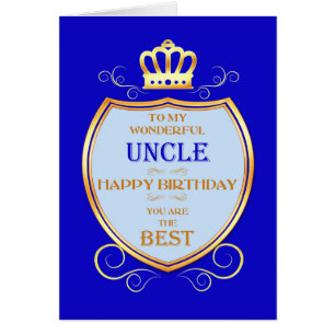 Uncle Birthday with Shield Cards
