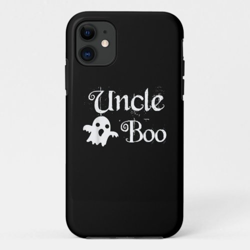 Uncle Boo Funny Halloween Gift  Uncle Family Gift iPhone 11 Case