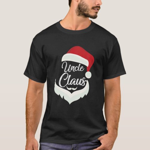 Uncle Claus Christmas Funny Pajamas Santa Costume T_Shirt