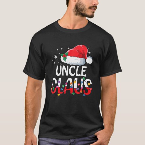 Uncle Claus Matching Family Christmas Pajamas Xmas T_Shirt
