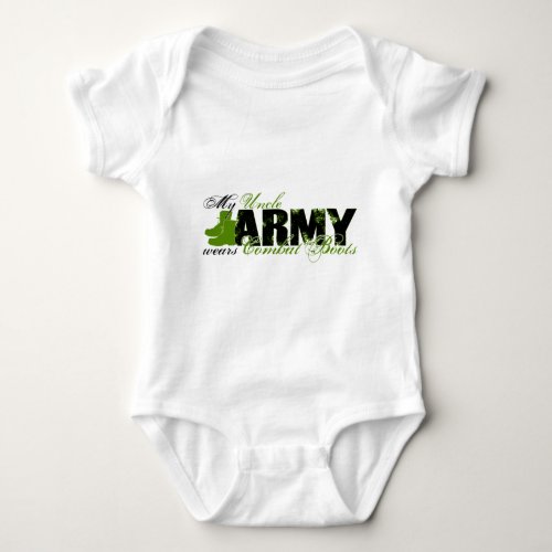 Uncle Combat Boots _ ARMY Baby Bodysuit