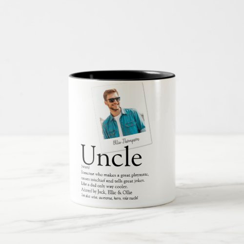 Uncle Definition Photo Two_Tone Coffee Mug