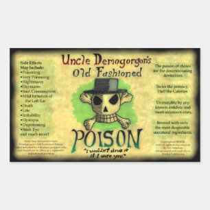 Uncle Demogorgon's Old Fashioned Poison Sticker