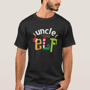 Uncle Elf Christmas Elves Squad Matching Elf Famil T-Shirt