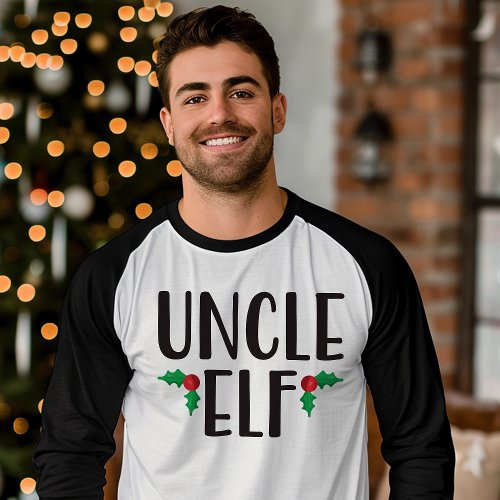 Uncle Elf Family Christmas Gift T_Shirt
