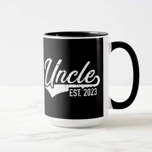 Uncle est 2023 for pregnancy announcement mug