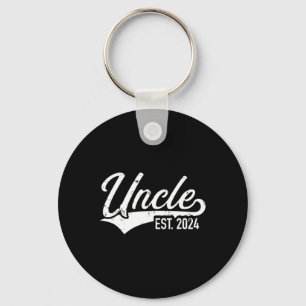 Uncle est. 2024 for pregnancy announcement keychain
