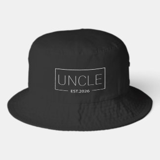 Uncle Est 2026 Promoted to Uncle 2026 Bucket Hat