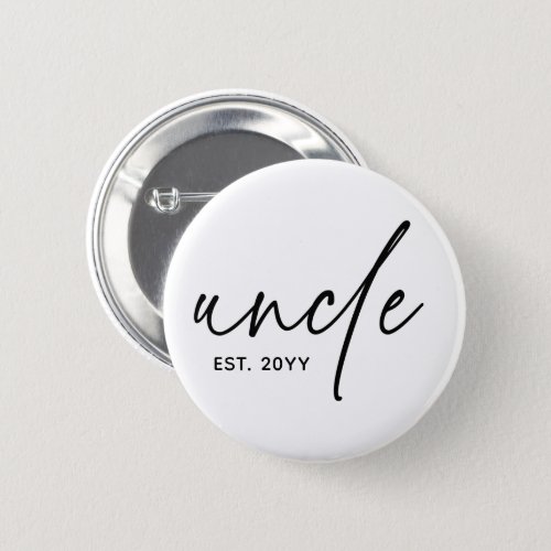Uncle Established Elegant Typography New Uncle Button
