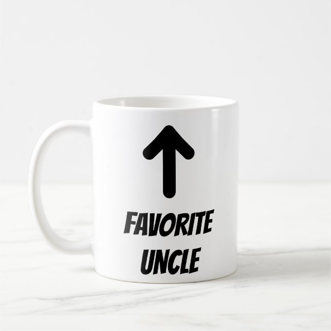 Uncle Favorite Nephew Niece Funny Coffee Mug (Left)