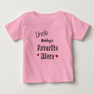 Uncle Favorite Niece Baby T-Shirt Personalized