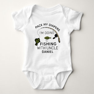 Uncle Fishing - Uncle Fishing Buddy Baby Bodysuit