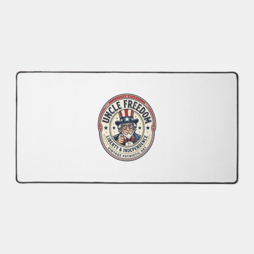 Uncle Freedom Patriotic Uncle Sam Founding Charact Desk Mat