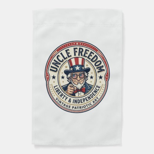 Uncle Freedom Patriotic Uncle Sam Founding Charact Garden Flag