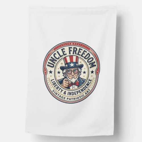 Uncle Freedom Patriotic Uncle Sam Founding Charact House Flag
