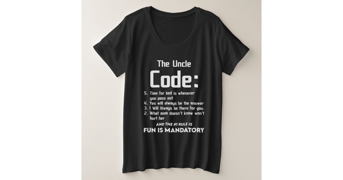 Uncle From Niece Nephew The Uncle Cool Things Plus Size T-Shirt Zazzle