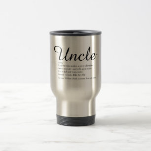 Uncle, Funcle Definition Script Modern Fun Travel Mug