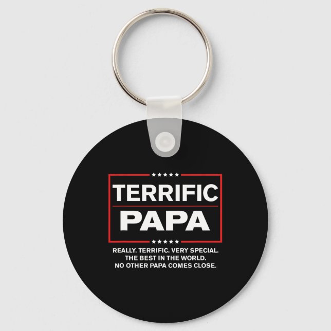 Uncle - Funny Donald Trump Great Papa  Keychain (Front)