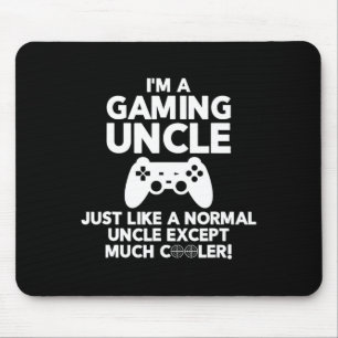 Uncle Gamer Funny Gaming Video Game Shirts Mouse Pad