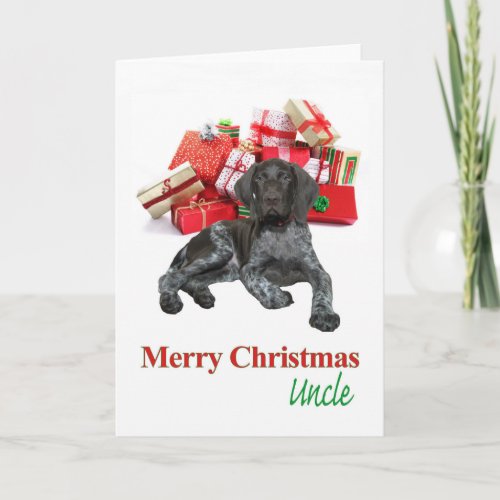 Uncle Glossy Grizzly  Merry Christmas Holiday Card