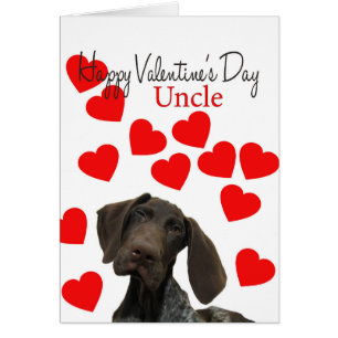 Uncle Glossy Grizzly Valentine Puppy Love Cards