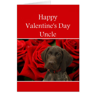 Uncle Glossy Grizzly Valentine Puppy Love Cards