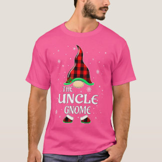 Uncle Gnome Buffalo Plaid Matching Family Christma T-Shirt