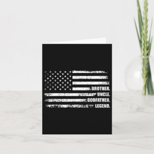 Uncle Godfather Legend Fun Best Funny Uncle Card