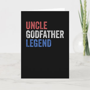 Uncle Godfather Legend Red White And Blue Card