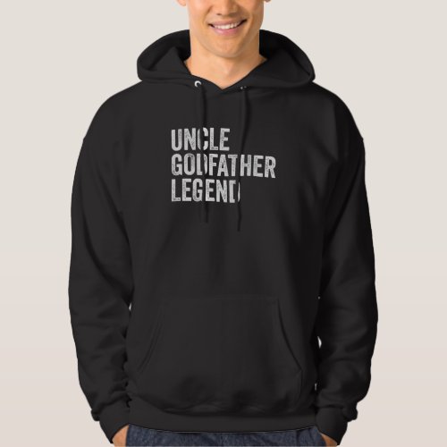 Uncle Godfather Legend Retro Distressed Hoodie