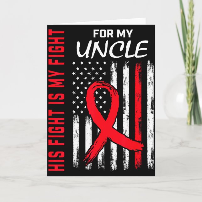 Uncle Heart Disease Awareness Month Products Ameri Card (Front)
