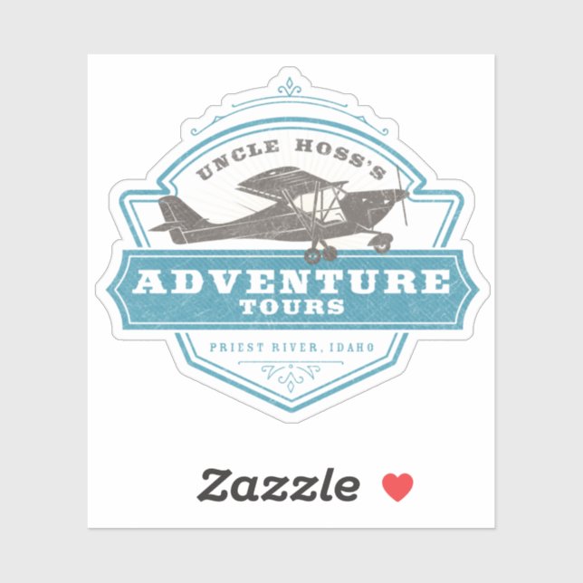 Uncle Hoss's Adventure Tours Sticker (Sheet)