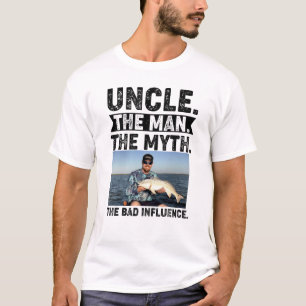 Uncle Humor The Man The Myth Photo template T-Shirt