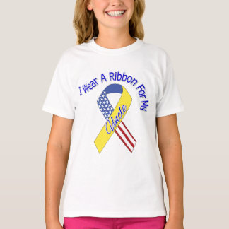 Uncle - I Wear A Ribbon Military Patriotic T-Shirt