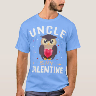 Uncle Is My Valentine Funny Valentine's Day  T-Shirt