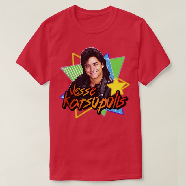 Uncle Jesse Katsopolis Full House 90s Tribute T-Shirt (Design Front)