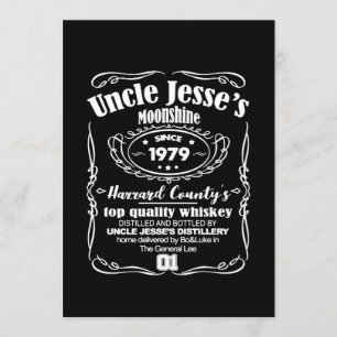 Uncle Jesse's Moonshine Since 1979 Invitation