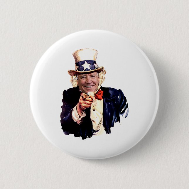 Uncle Joe as Uncle Sam Button (Front)