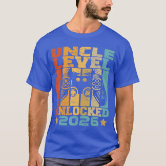 Uncle Level Unlocked 2026 Baby Announcement Uncle T-Shirt