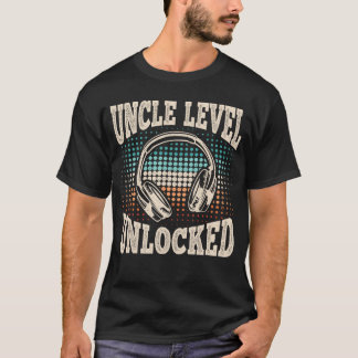 Uncle Level Unlocked Video Gamer New Uncle Gaming T-Shirt